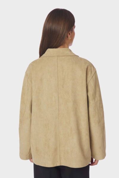 Ravina faux suede jacket sand Neo Noir