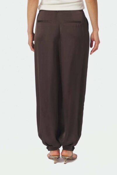 Fayla drapy satin balloon pants brown Neo Noir