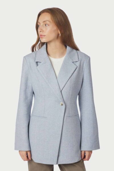 Bowie herringbone blazer light blue Neo Noir