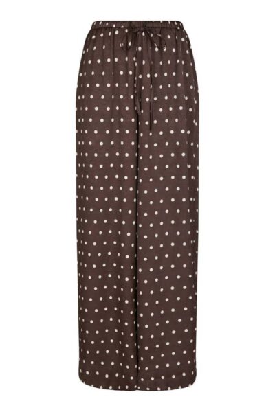 Sebba big dot pants dark brown Neo Noir