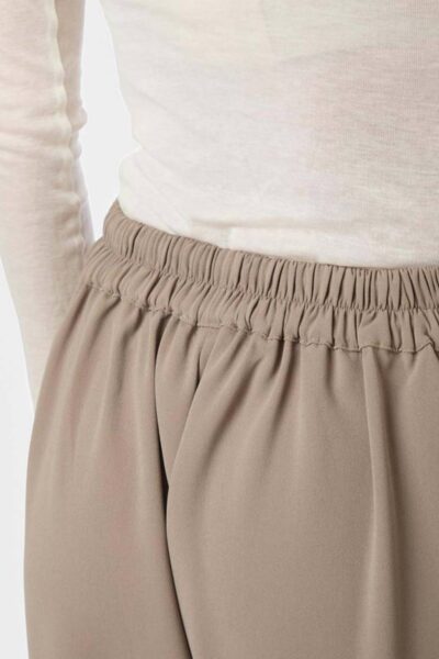 Lunet crepe pants taupe Neo Noir