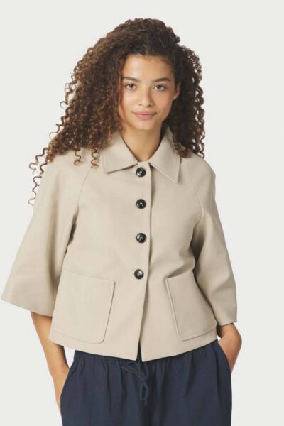Rosemma trench mini jacket beige Neo Noir