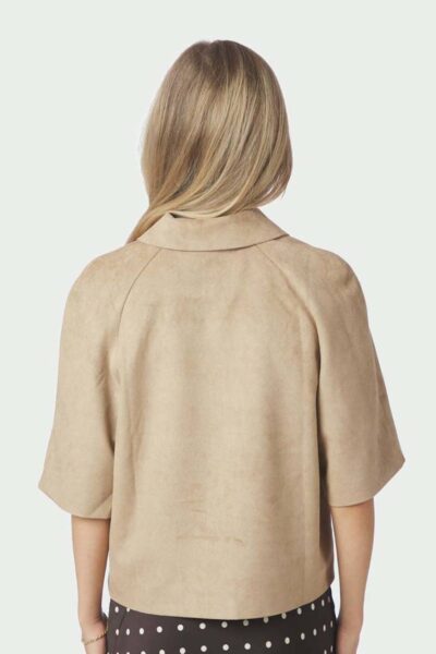 Editta faux suede jacket sand Neo Noir