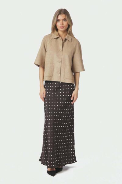 Editta faux suede jacket sand Neo Noir