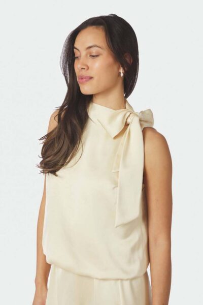 Veda heavy sateen top light yellow Neo Noir