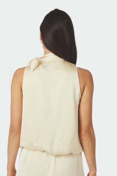 Veda heavy sateen top light yellow Neo Noir