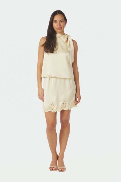 Veda heavy sateen top light yellow Neo Noir