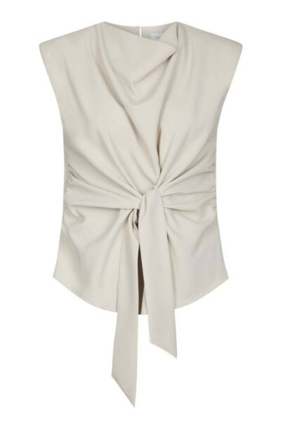 Katarim crepe top ivory Neo Noir