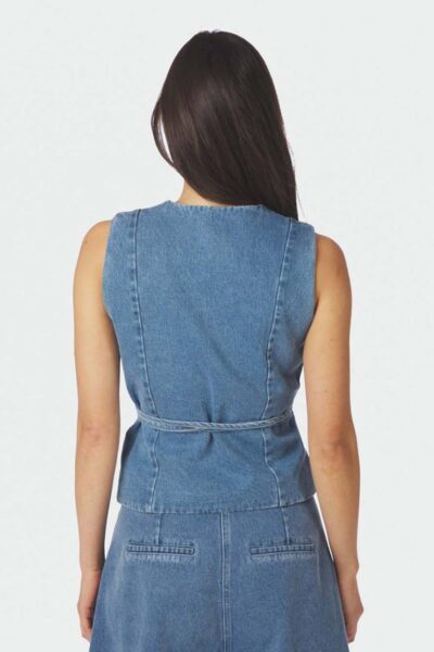 Samara deenim waistcoat blue Neo Noir