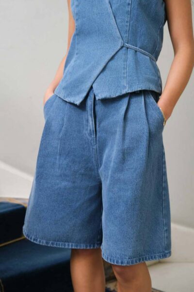 Rosel denim shorts blue Neo Noir