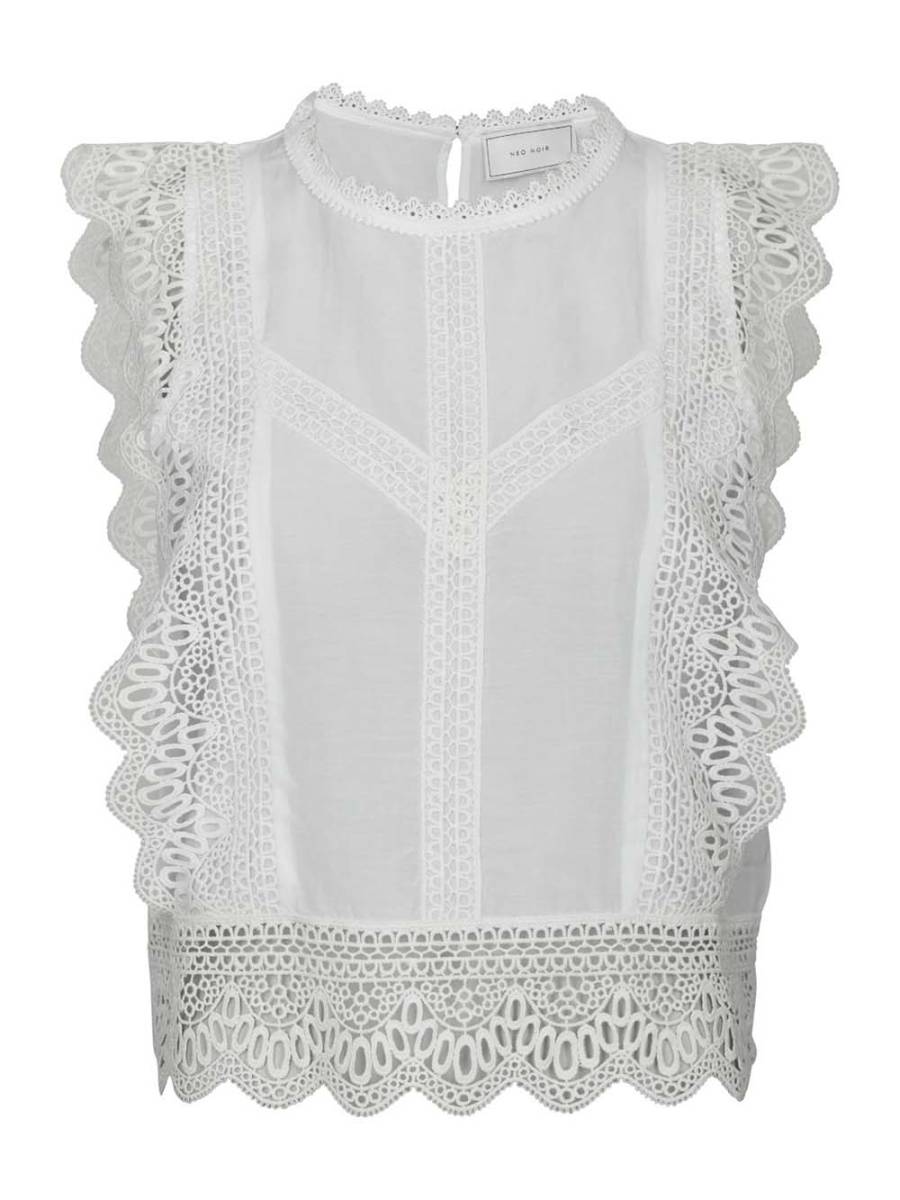 Samia lace top white Neo Noir - Afbeelding 7