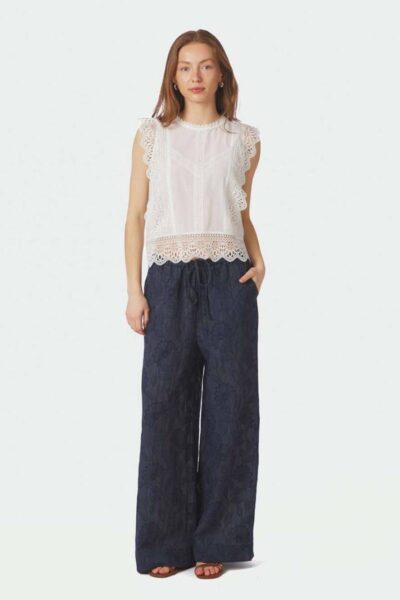 Samia lace top white Neo Noir