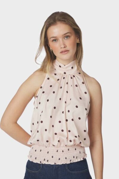 Jos big dot top light pink Neo Noir