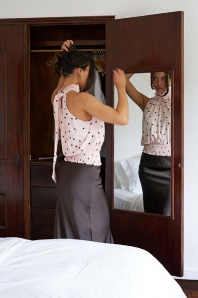 Jos big dot top light pink Neo Noir