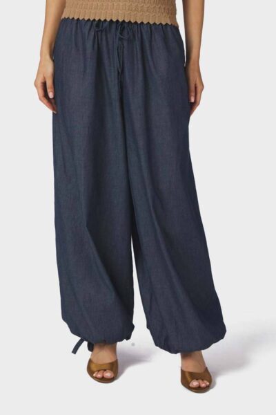 Roxanne balloon denim pants blue Neo Noir