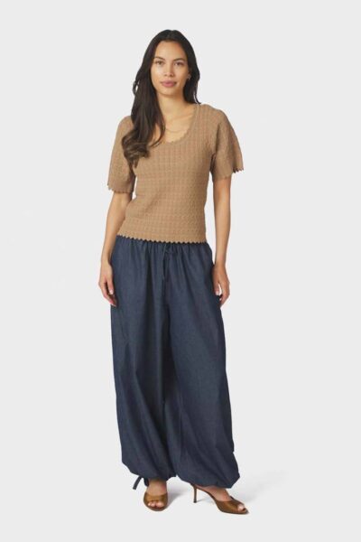 Roxanne balloon denim pants blue Neo Noir