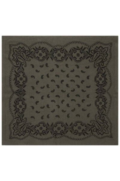 Adelina paisley knit scarf army Neo Noir