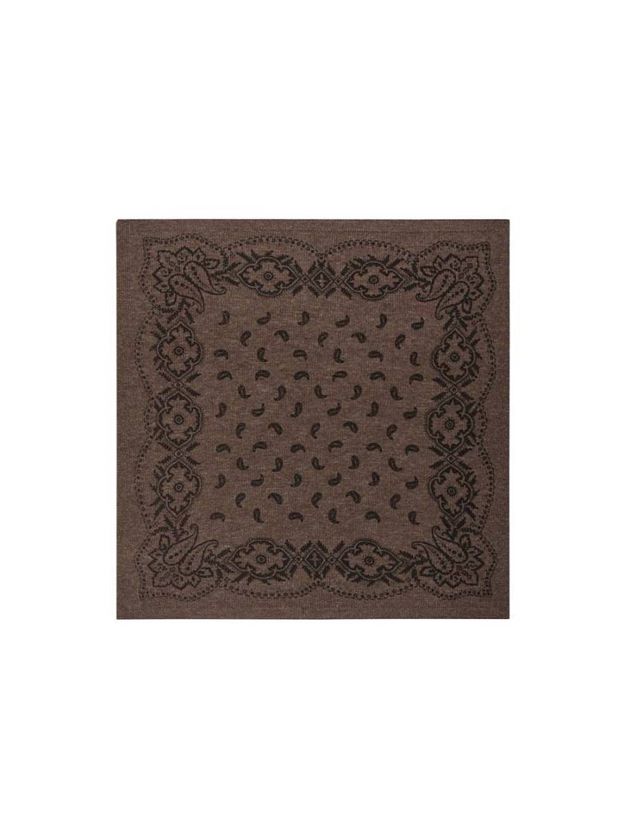 Adelina paisley knit scarf brown Neo Noir - Afbeelding 5