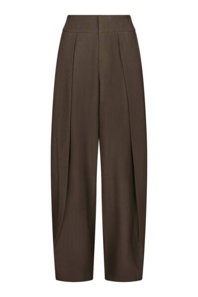 Lucille structure pants dark brown Neo Noir