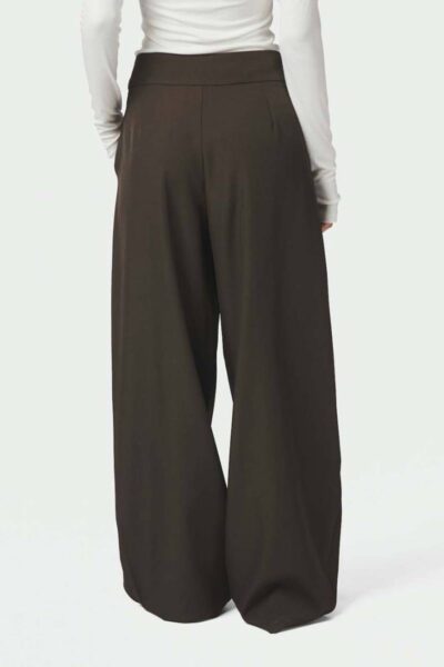 Lucille structure pants dark brown Neo Noir