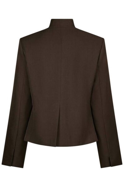 Tiria structure blazer dark brown Neo Noir