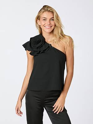 Kelina rose top black Neo Noir