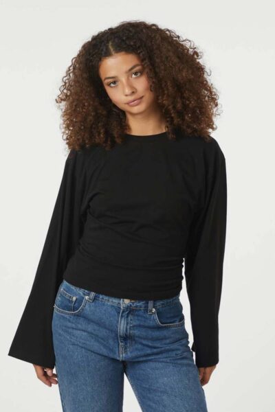 Paska boxy long tee sleeve asha Neo Noir