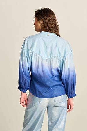 Faded ink blue blouse Pom Amsterdam