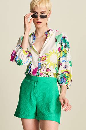 Sicilian love blouse multicolour Pom Amsterdam