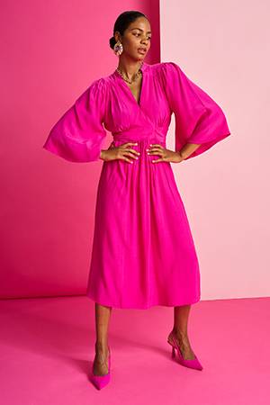 Imperial fuchsia dress pink Pom Amsterdam