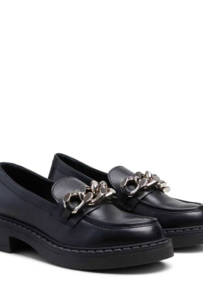 Nayell chain leather black Pavement