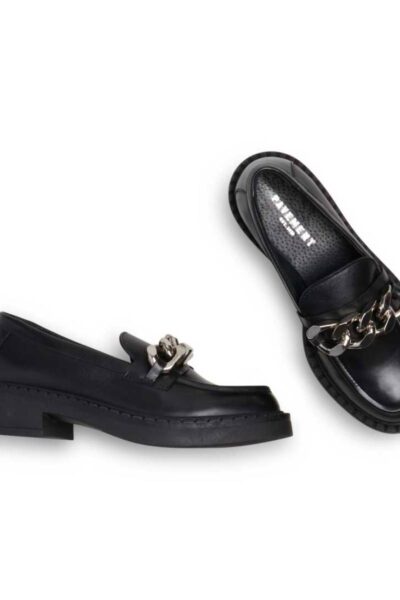 Nayell chain leather black Pavement