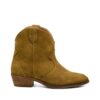 Clarice leather khaki suede Pavement