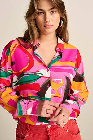 Milly cape town blouse mulicolour Pom Amsterdam