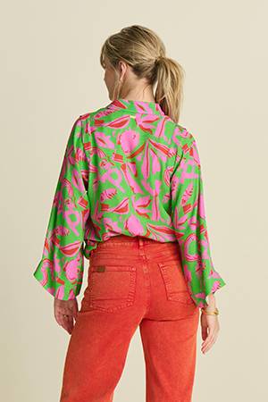 Afrique blouse multicolour Pom Amsterdam