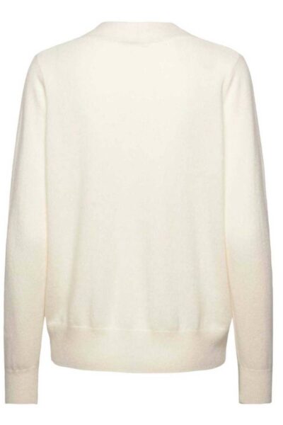 Coco ls v-neck pullover ivory Rosemunde