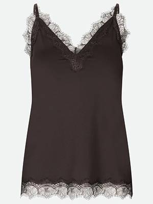 Billie strap top dark espresso Rosemunde