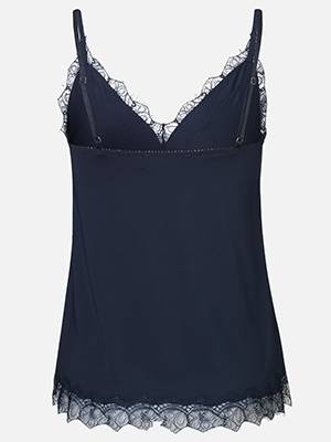 Strap top dark blue Rosemunde Copenhagen
