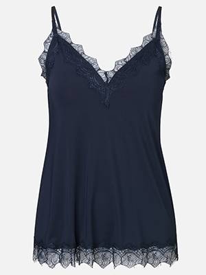 Strap top dark blue Rosemunde Copenhagen