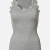 Silk top lace light grey mel. Rosemunde Copenhagen - Afbeelding 2