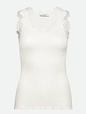 Silk top lace ivory Rosemunde Copenhagen
