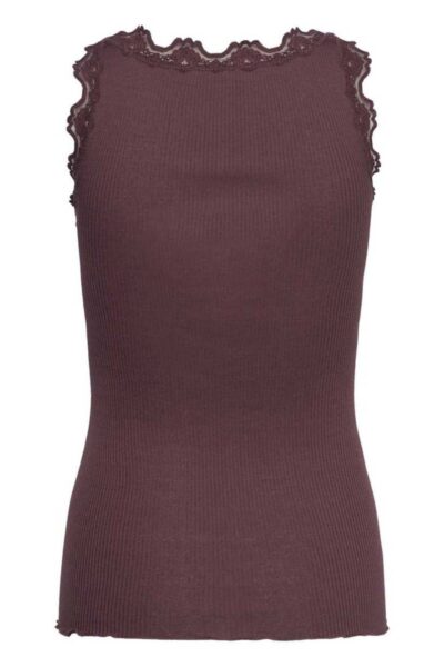 Babette sl log lace top fudge Rosemunde