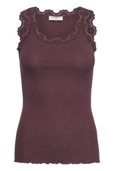 Babette sl log lace top fudge Rosemunde