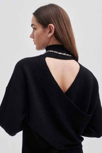 Ysamil knit t-neck black Second Female
