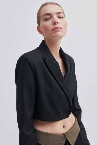 Almanda cropped blazer black Second Female