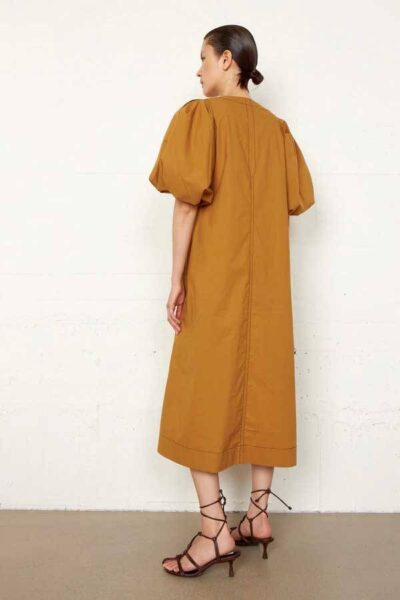 Larkin maxi dress golden brown Second Female