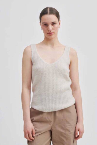 Ymma knit top summer sand Second Female