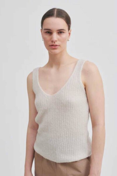 Ymma knit top summer sand Second Female