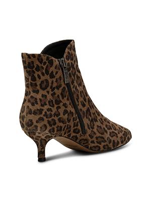 Saga zip suede leopard Shoe The Bear