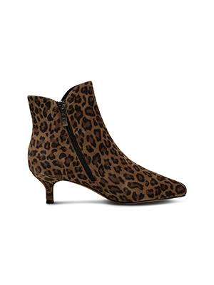 Saga zip suede leopard Shoe The Bear